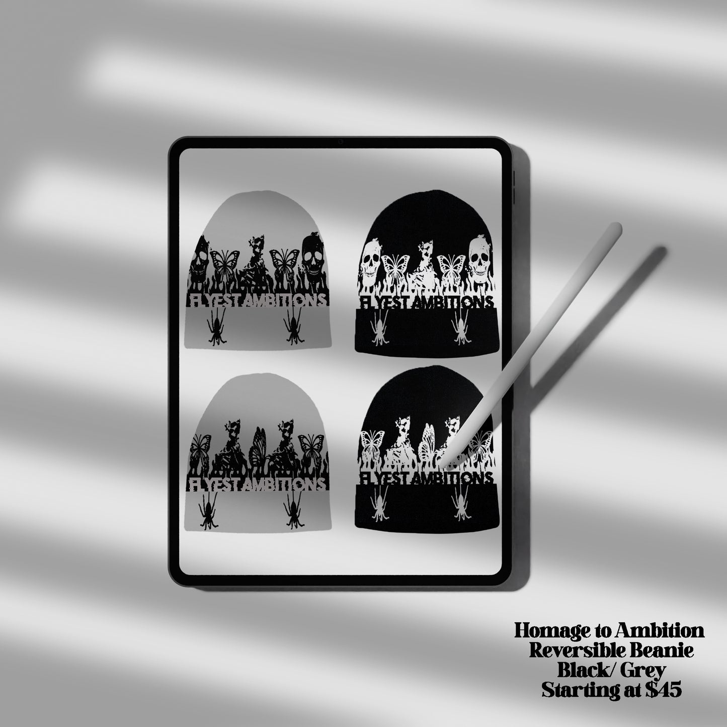 Homage to Ambition Grey-Black Beanie