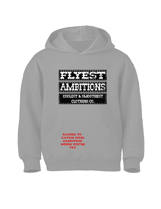 Fly Shit Only Hoodie-Grey