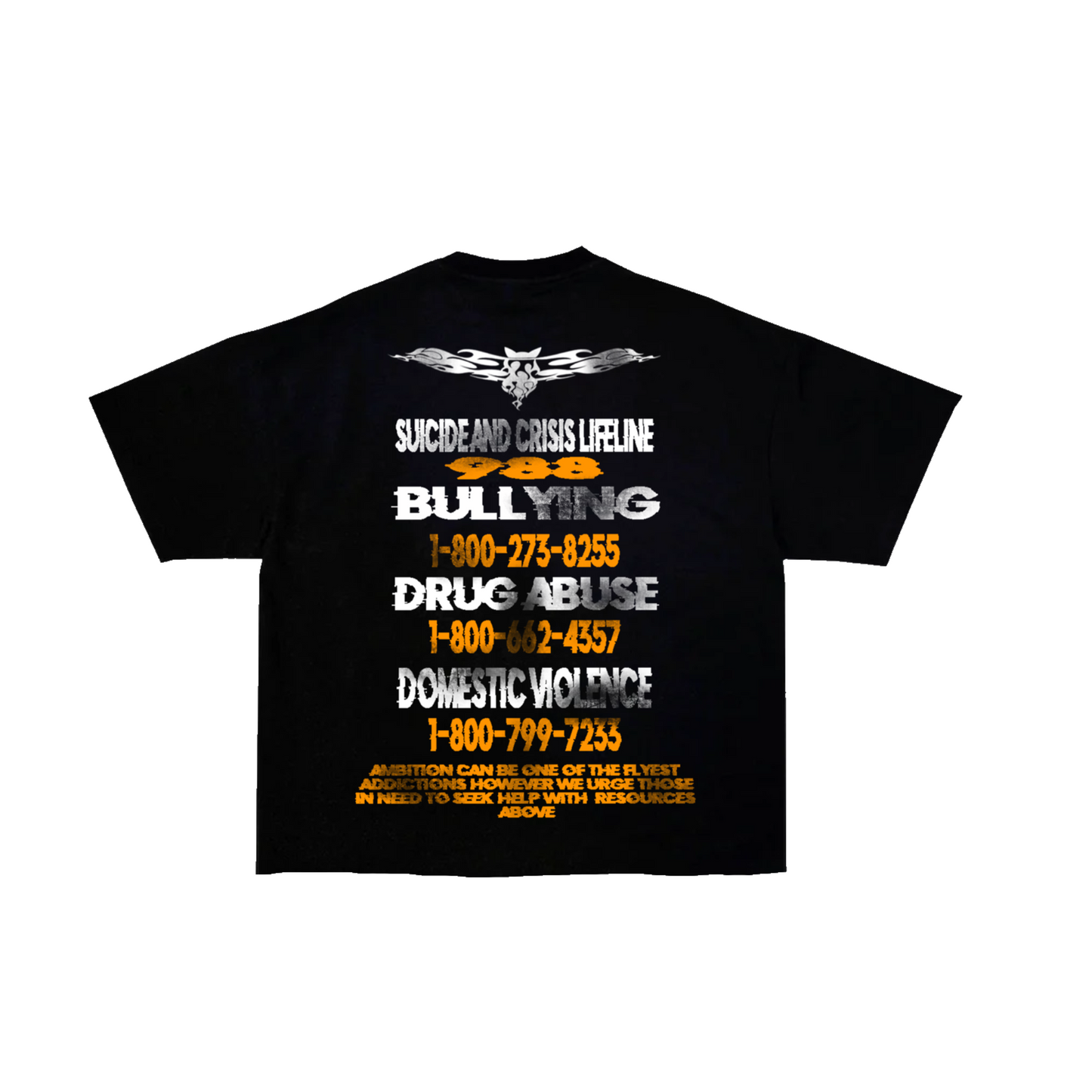 Bat Out of Hell tee-Black