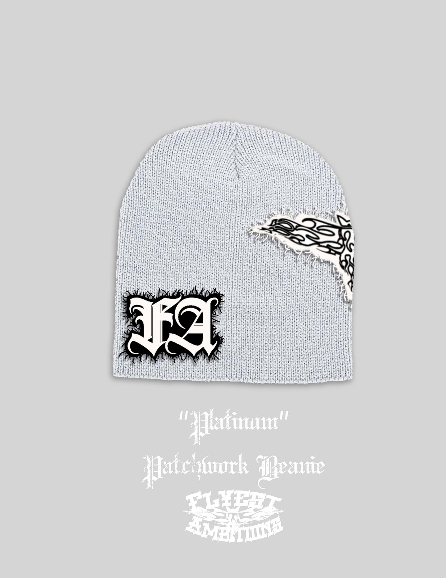 Platinum Patchwork Beanie