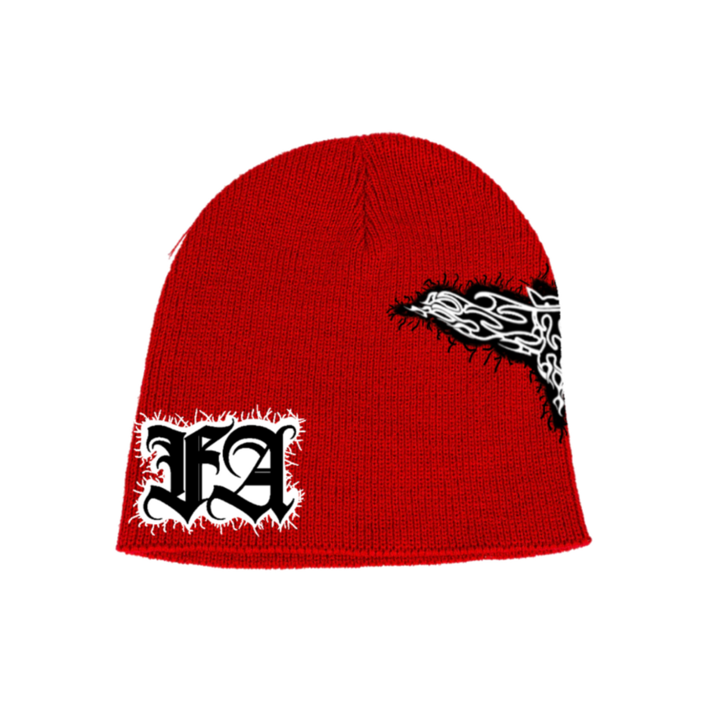 Scarlet Patchwork Beanie