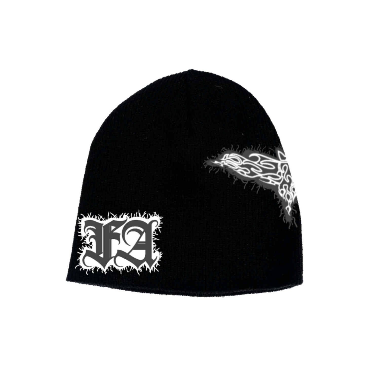 Noir Patchwork Beanie
